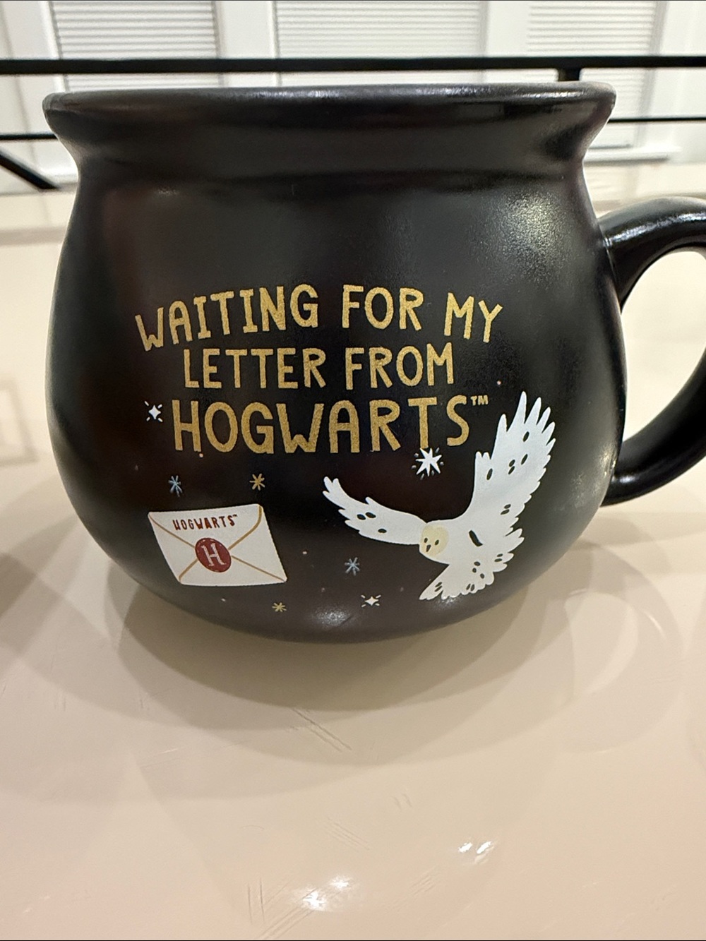 Harry Potter Waiting For My Letter From Hogwarts Black Mug